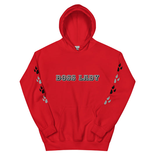 Unisex Hoodie - Boss Lady Paw Print