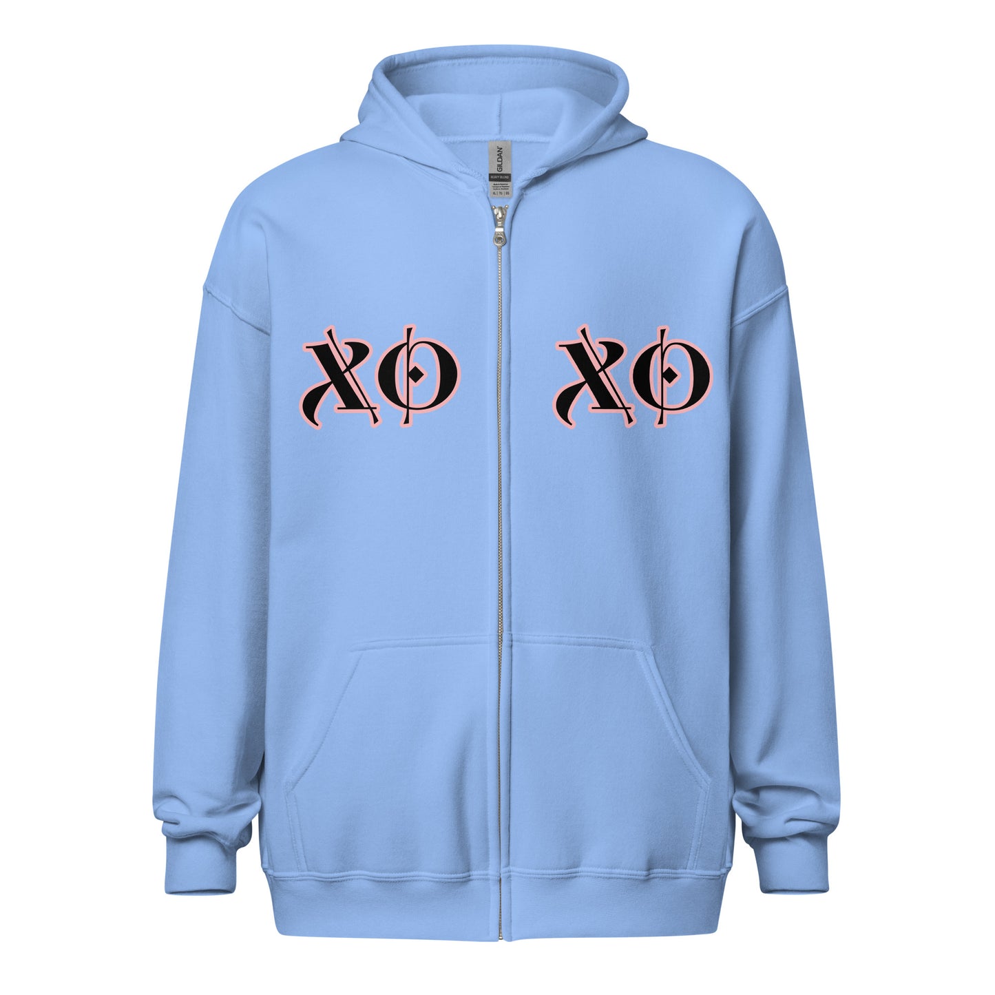 Unisex zip hoodie - XOXO