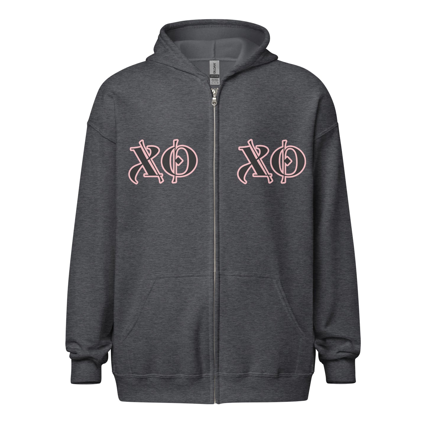 Unisex zip hoodie - XOXO