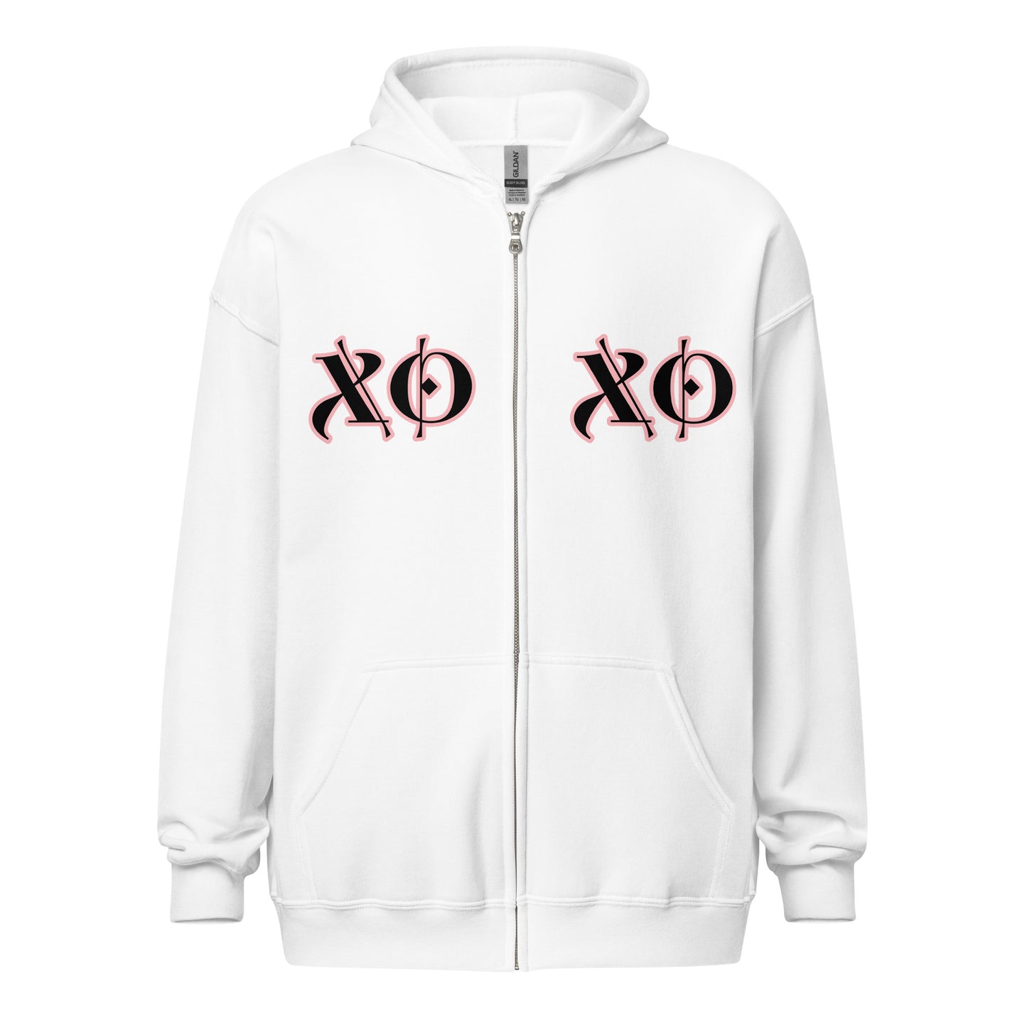 Unisex zip hoodie - XOXO